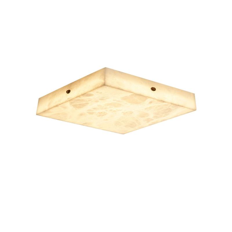 Alabaster Square Flushmount Ceiling Light